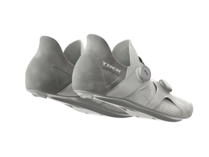 Trek RSL Knit Road Cycling Shoe In White/Silver -5