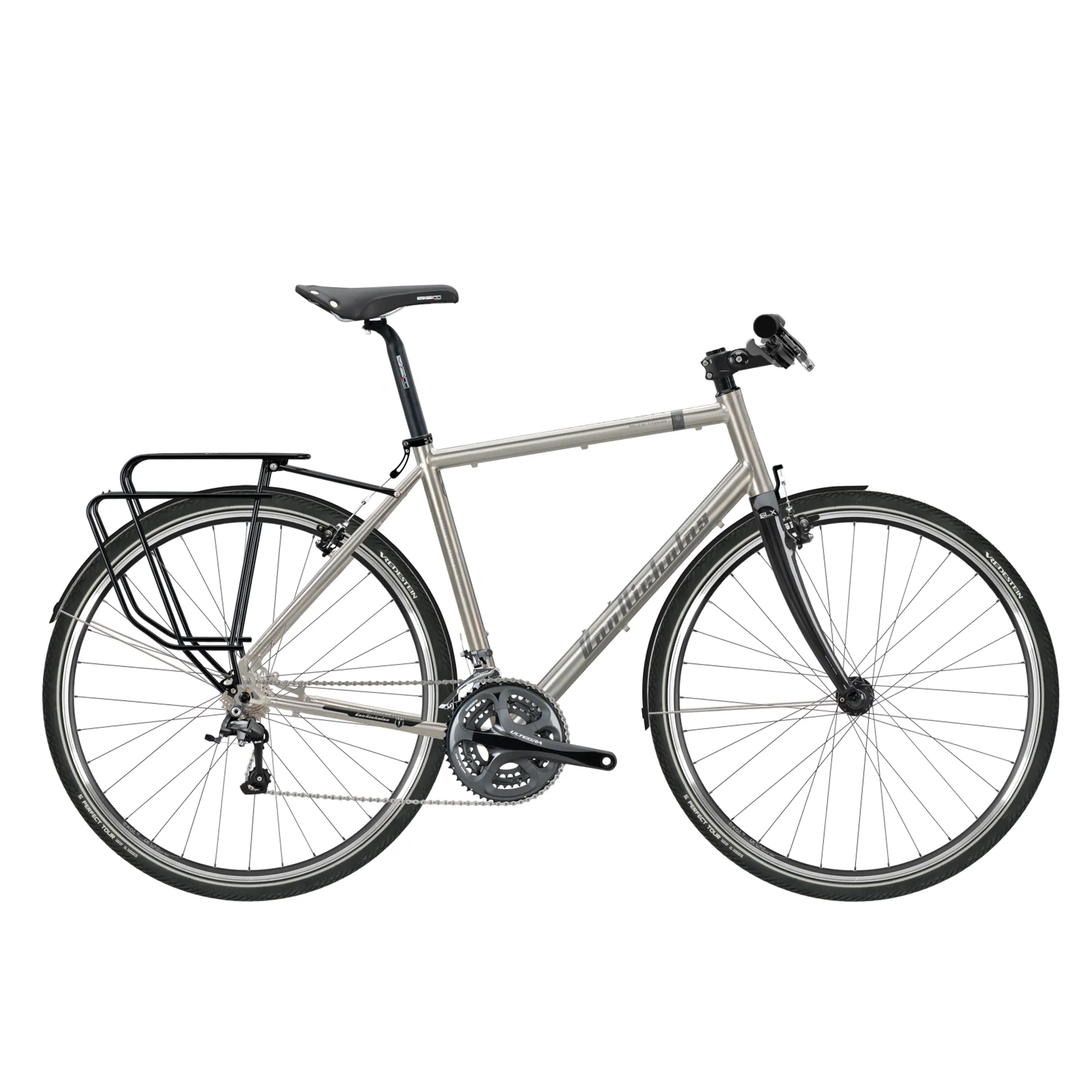 Van Nicholas Amazon Ultegra Triple Flat Bar Titanium Touring Bike