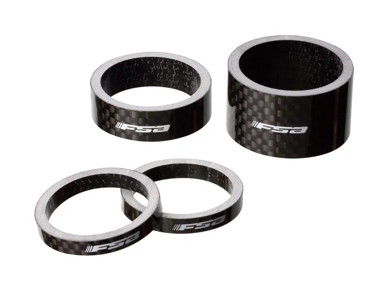 FSA 1 inch 10mm Carbon Headset Spacers in Black