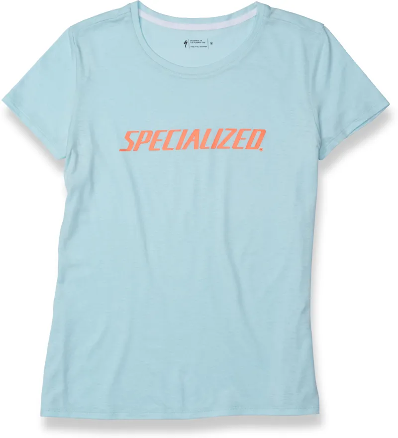 2018 Specialized Wordmark Standard Womens Tee in Blue