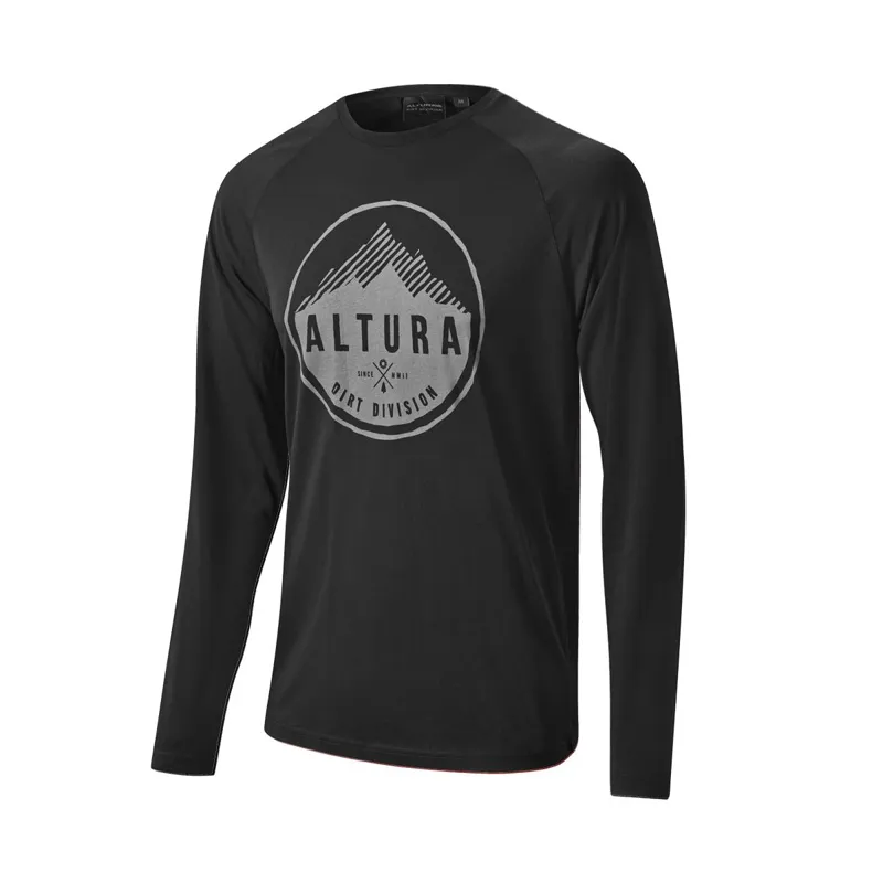 Altura Alpine Long Sleeve T-Shirt In Black
