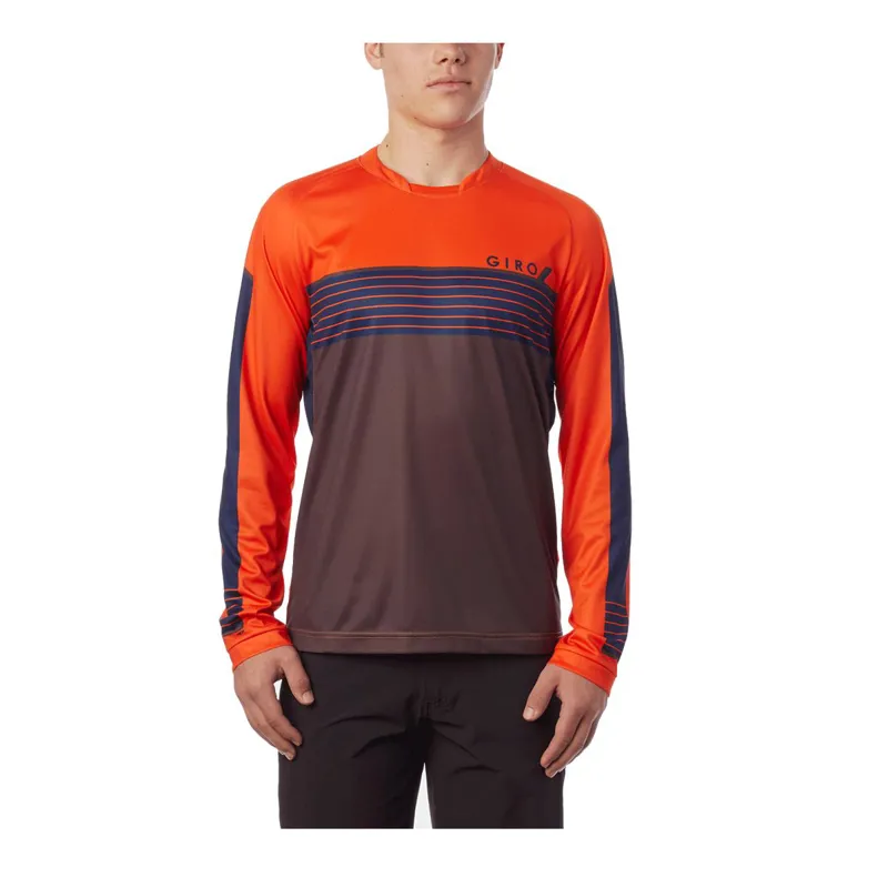 Giro Roust Long Sleeve Mtb Jersey In Red